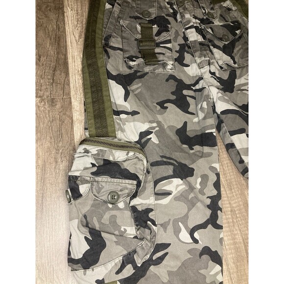 Free Knight Pants Mens 31x29.5 Camo Cargo Paratrooper Army Military Tactical - Picture 3 of 10